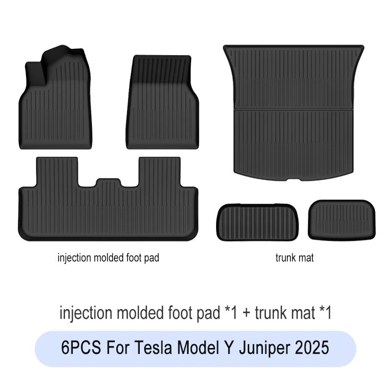 2019-2025 Kofferbak Mat Voor Tesla Model Y Model 3 hoge land Vloermat Bagage Mat TPE waterdichte Anti-Slip Set Vloervoering Mat