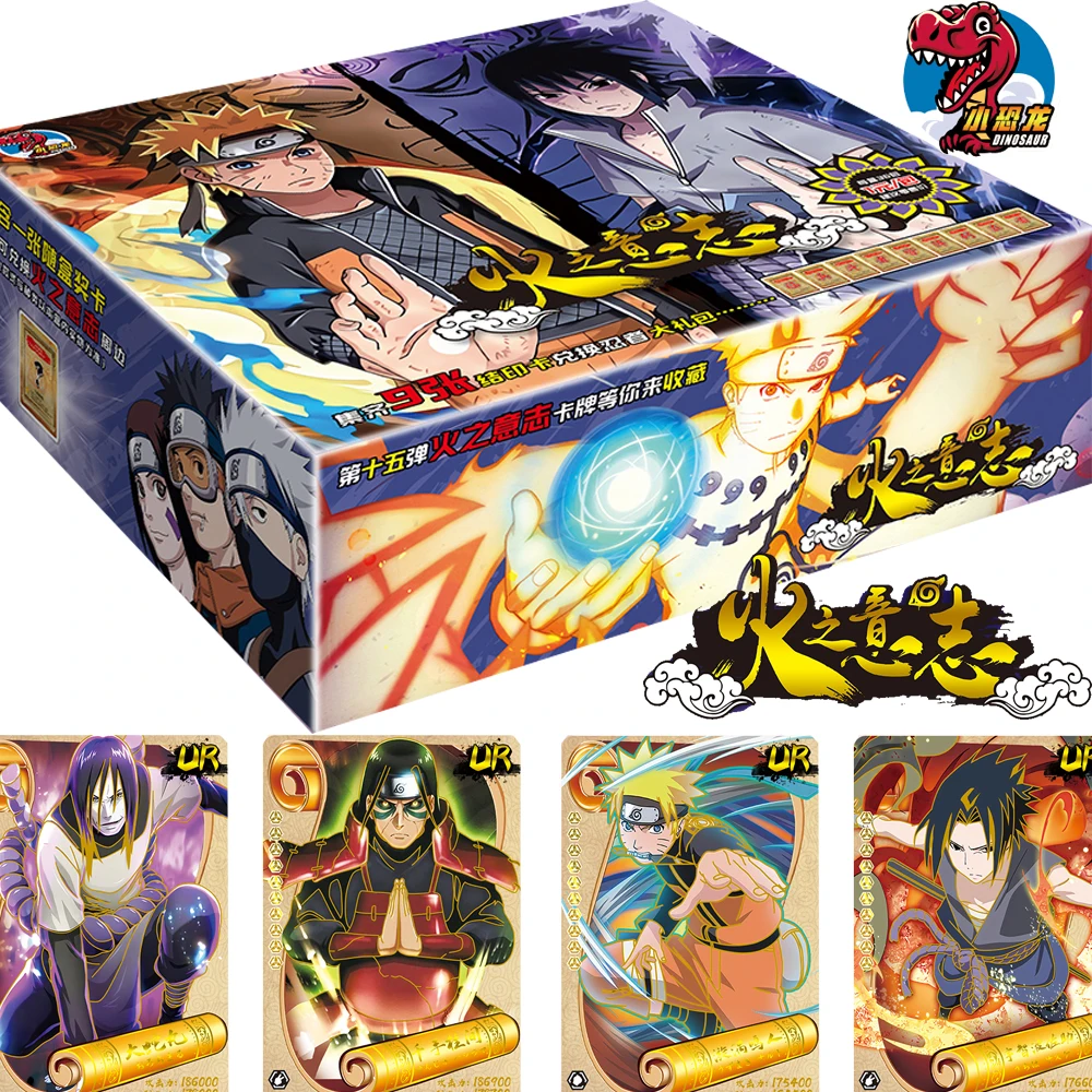 

Little Dinosaur Naruto Card Booster Box Collection Haruno Sakura Hatake Kakashi Exquisite Rare Special Flash Card Children Gift