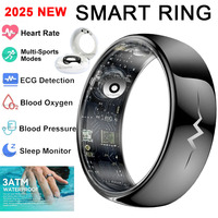 2025 New Smart Ring ECG/Blood Pressure Health and Sleep Monitor Multiple Sport Mode 5ATM Fitness Tracker For Men Women Smartring