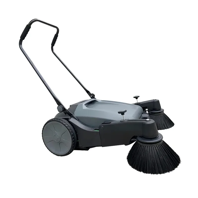 Cordless Manual Floor Sweeper, Suitable for Outdoor Road, Factory, Warehouse, Tennis Court, Garden and Park