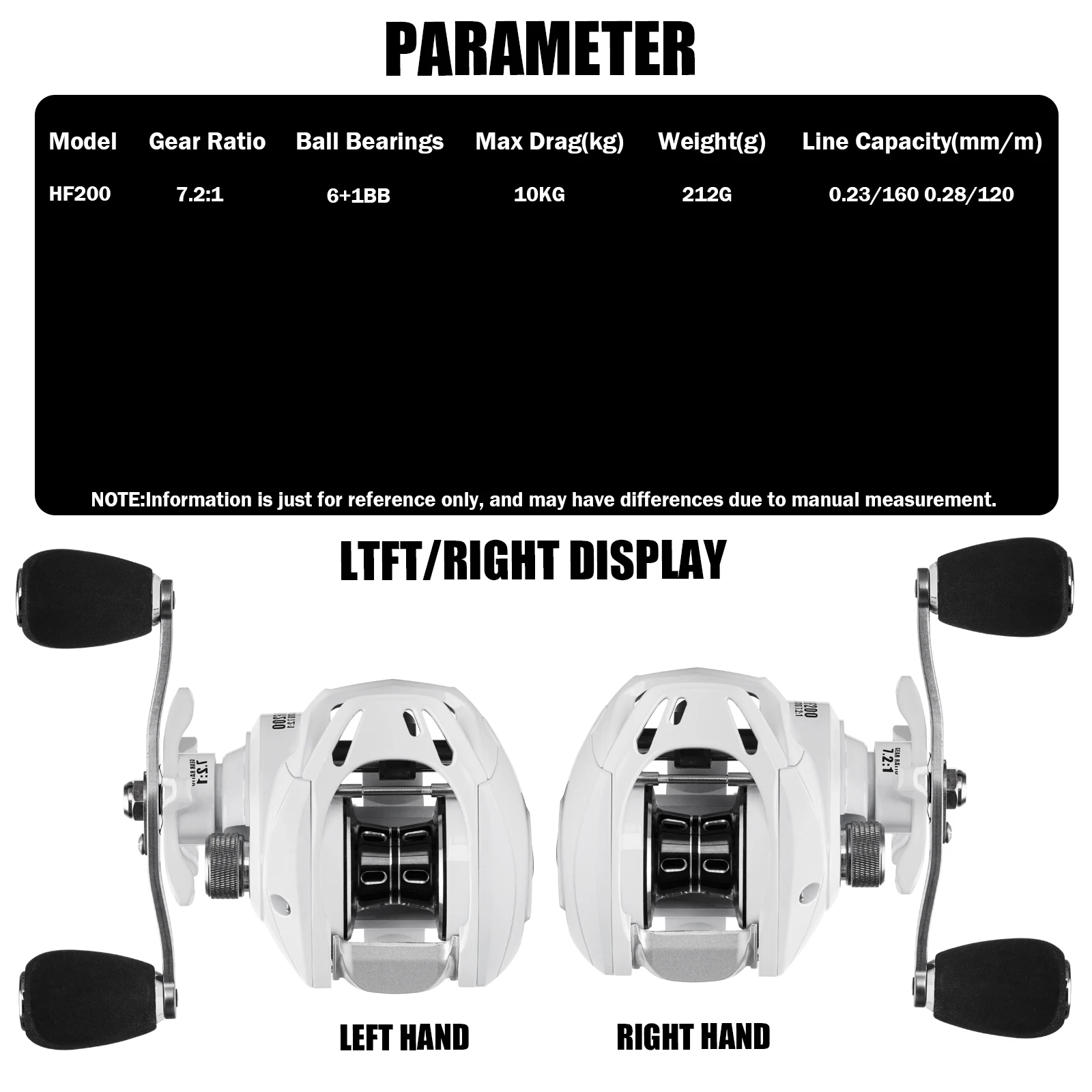 baitcasting reel with 6 ball bearings Okuma Jaw J266W 6+1 Profisho Tackle The reel also features an anodized aluminum Baitcasting Reel 18+1BB Ball Bearings