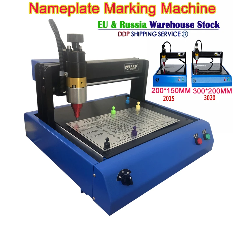 

Nameplate Coding Machine Metal Marking Printer Cutting Plotter Electric Engraving Machine Stainless steel metal marking machine