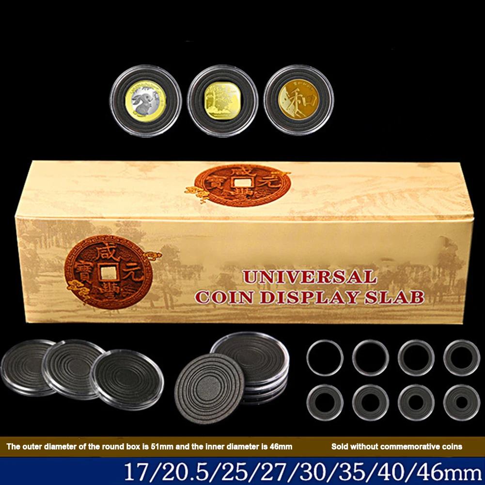 Coin Capsule Case Display Stand Elegant And Convenient Way Adjustable Black Seal Black Seal Brightness Black Seal