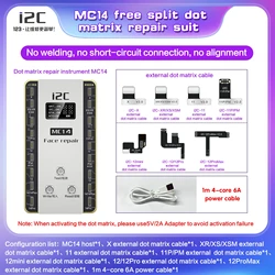 i2C I6S MC14 No Soldering Required Face ID Test Flex Cable No Welding for iPhone X-14 Pro Max Dot Matrix Projector Repair Tag