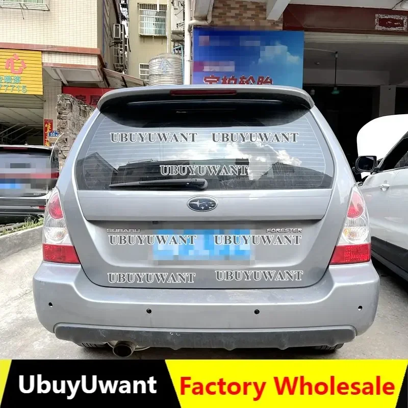 

For Subaru Forester SG5 SG9 2004-2008 High Quality Primer ABS Plastic Unpainted Black Color Factory Style Spoiler Wing