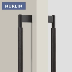 Nurlin Solid Brass Door Double Single Sided Cross Knurled Kitchen Refrigerator Appliance Closet Pull Bar Wood Gate Glass Door