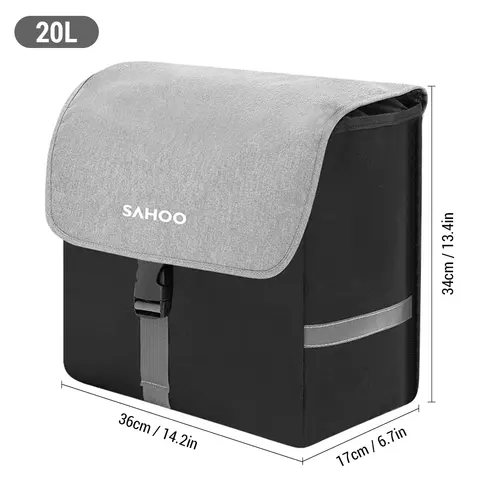 SAHOO Cykelväska för baksätet 40L Stor kapacitet Cykelpakethållare för cykling Resor Pendling 10 best sales cykel bakväska - №1