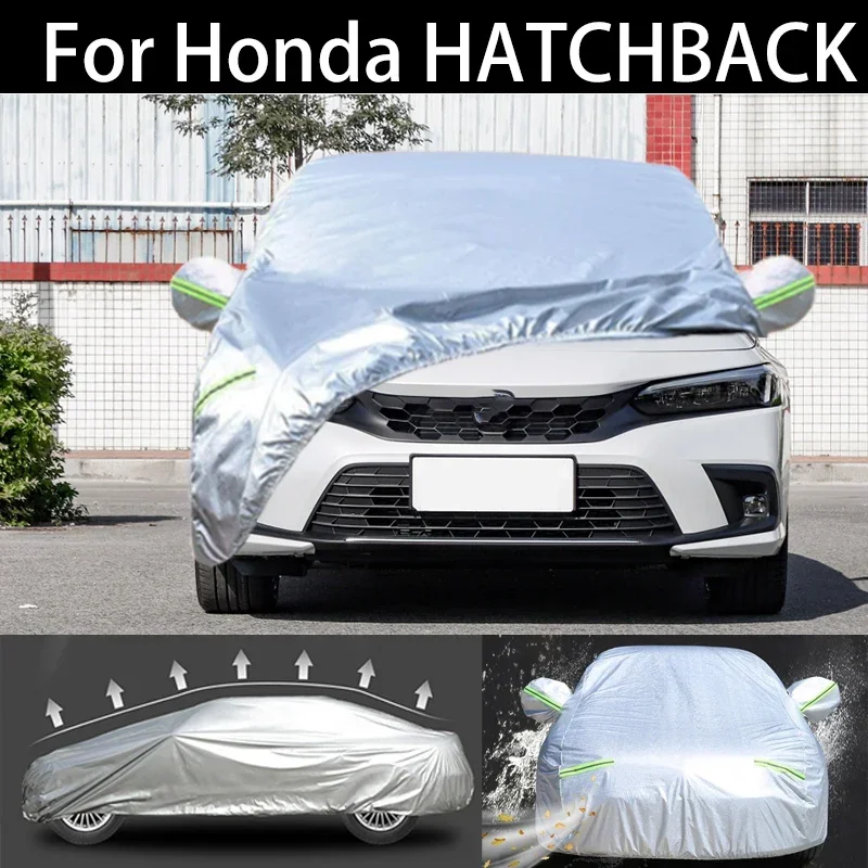 Para honda hatchback capa de carro à prova de poeira ao ar livre indoor uv neve resistente sol proteção contra chuva à prova dwaterproof água granizo capa para carro