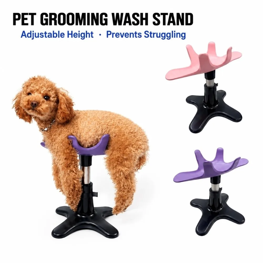 Adjustable Height Dog Grooming Stand Portable Heavy Duty Pet Grooming Bench Sturdy Compact Dog Grooming Holder Dog Grooming