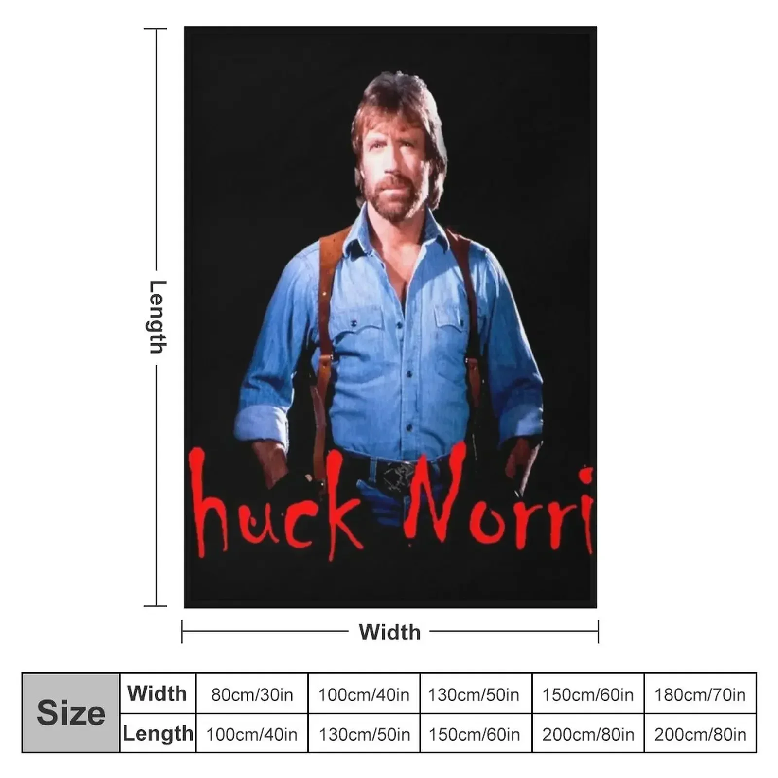 Chuck Norris Action Holster Throw Blanket Bed Fashionable for babies Luxury Thicken Hair Blankets