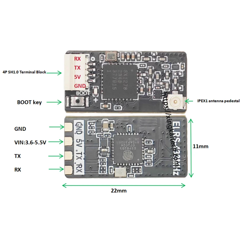 ELRS 530Mhz RX EXPRESSLRS 530Mhz Nano transmit VTX 530-560Mhz Long Range Receiver For RC FPV Long Range Racing Drone Quadcopter