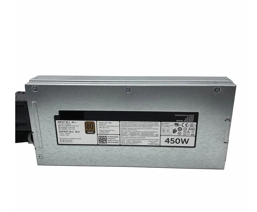 

For PE R430 R440 450W Power Supply D450E-S0 DPS-450AB-6 A D450E-S1 0P34M3 P34M3