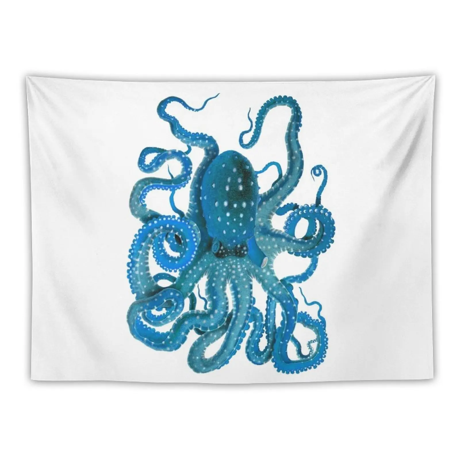 

New Blue Octopus Tapestry Things To Decorate The Room Wall Decor Hanging Wall Hangings Decoration