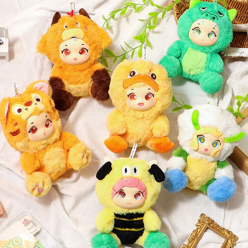 

Модная слепая коробка, плюшевые игрушки, виниловые коллекционные куклы для лица, милый подарок-сюрприз для домашних животных для девочек, студентов, вечерние игрушки с пушистым лицом