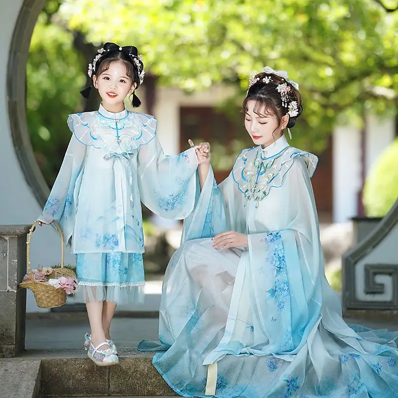 Ancient Chinese Costume Fairy Hanfu Elegant Traditional Chinese Ming Parenting Noble Princess Dress Dance Performance Costume