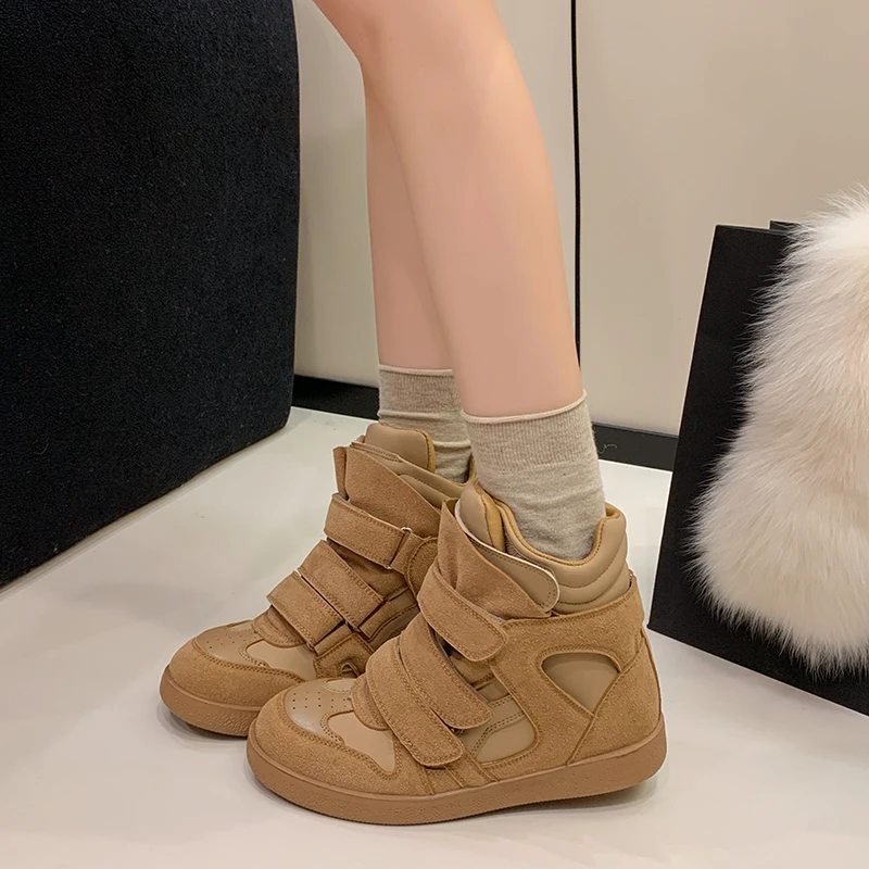 Damskie ocieplane śniegowce z polaru, grube i ciepłe, nowa kolekcja zima 2025, modne i uniwersalne, sportowe buty codzienne z bawełny.