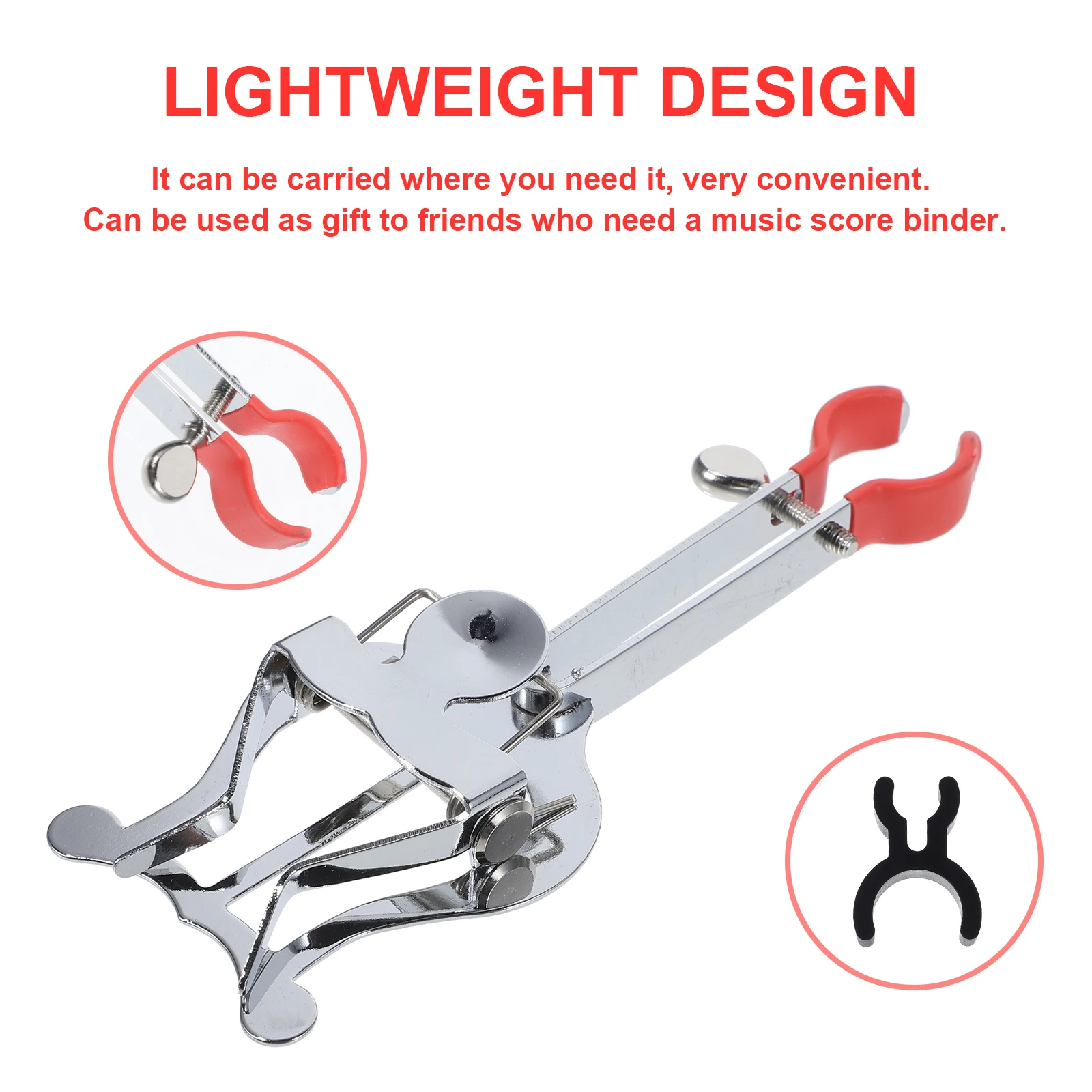 

1Set Trumpet Music Score Holder Lightweight Durable Clip for Sheet Storage Concert Outdoor Activities Trumpet Sheet Music Clip