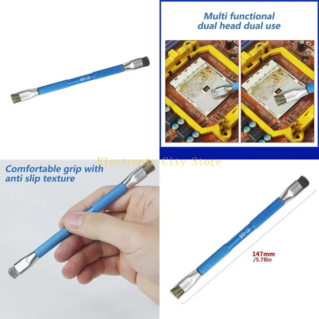 

Static Cleaning Tool for Circuit Board Repair with Replaceable Hard Soft Brushes HU8D