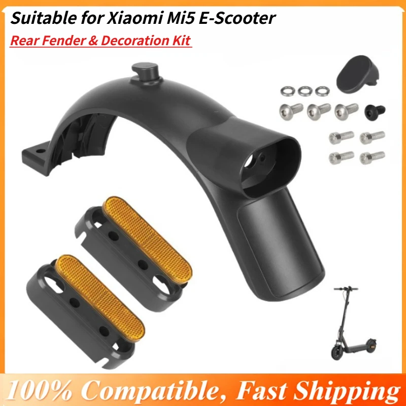 

Комплект заднего крыла и декорации в стиле OEM для Xiaomi Mi5, полный комплект с желтым отражателем и установочными винтами