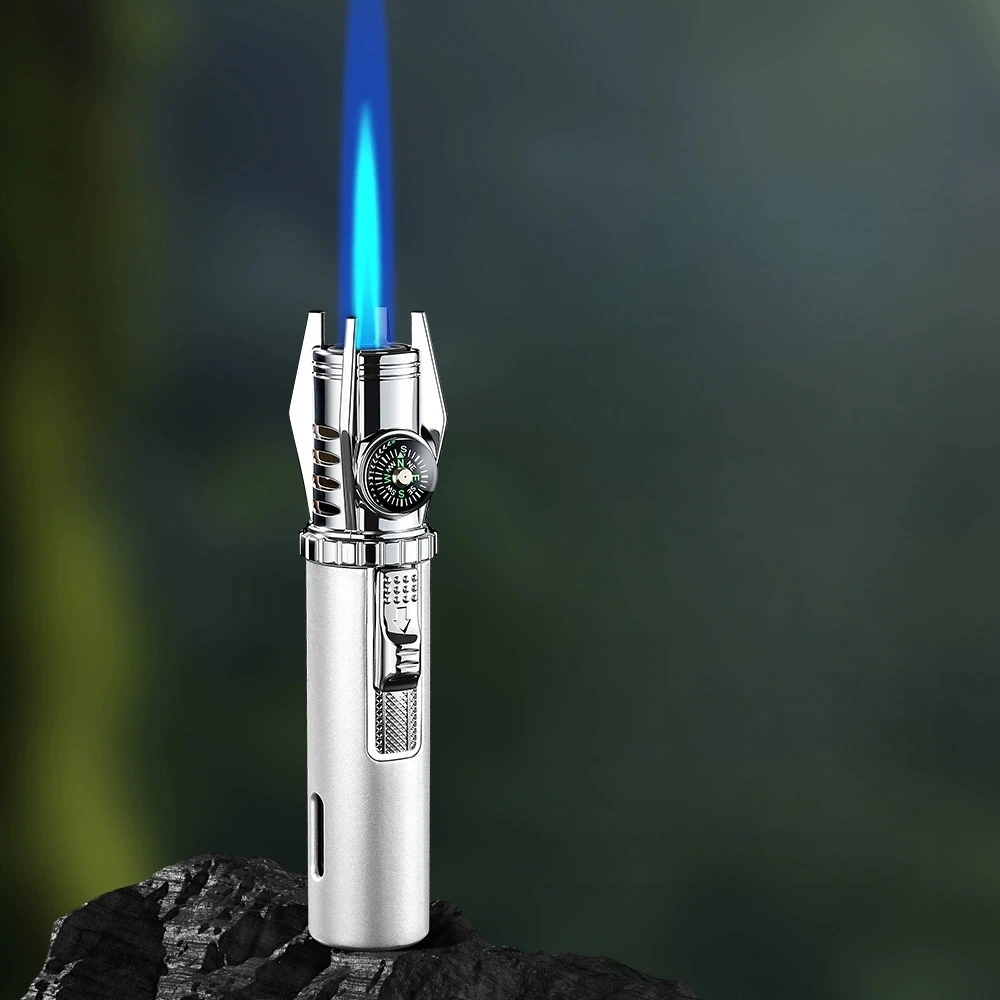 

New Mini Scepter Lightsaber Compass Spray Gun Lighter Windproof Visible Window Inflatable Portable Outdoor Home Lighter