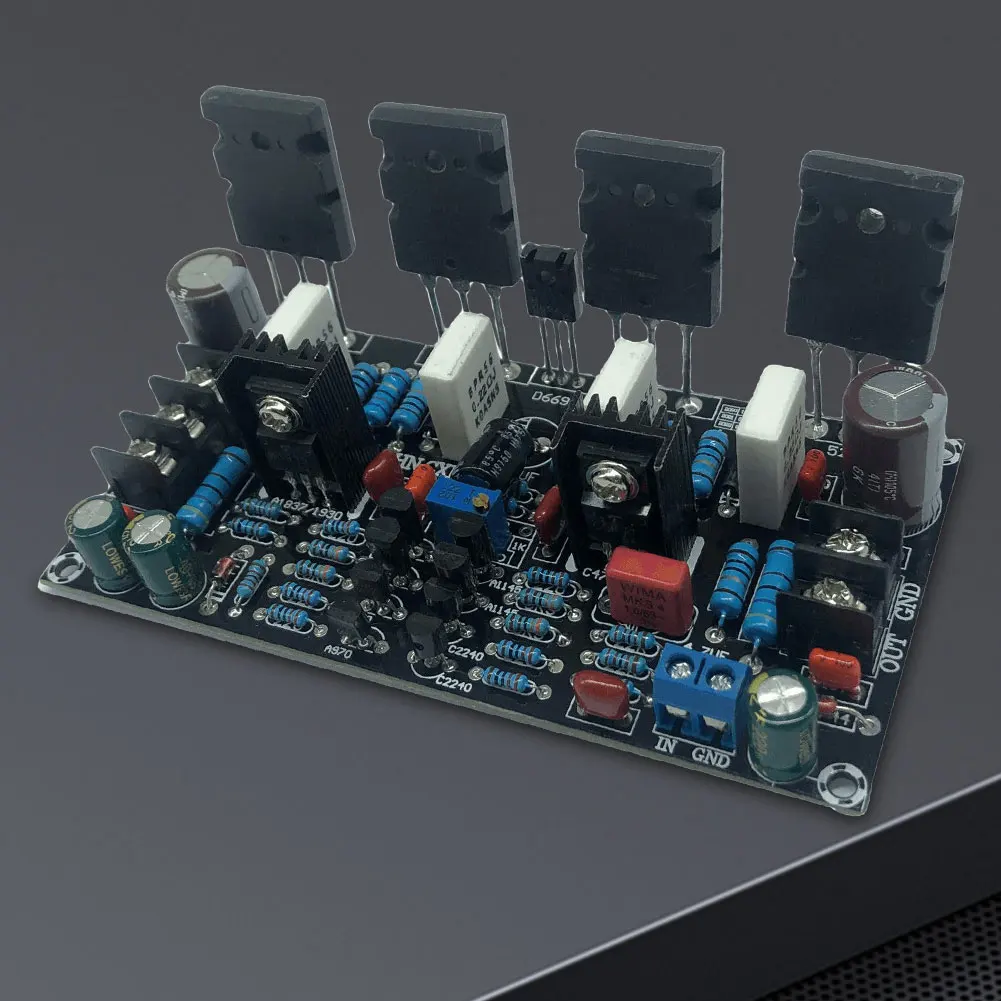 Mono HIFI Audio Amplifier Finished Board 1943+5200 Mono Power Amplifier Board Module 200W for Speaker Electronic DIY Kit
