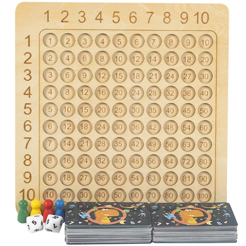 Multiplication Table Teaching Aids Intellectual Development Toy Math Learning Board Premium Paper Game Education Kids Training