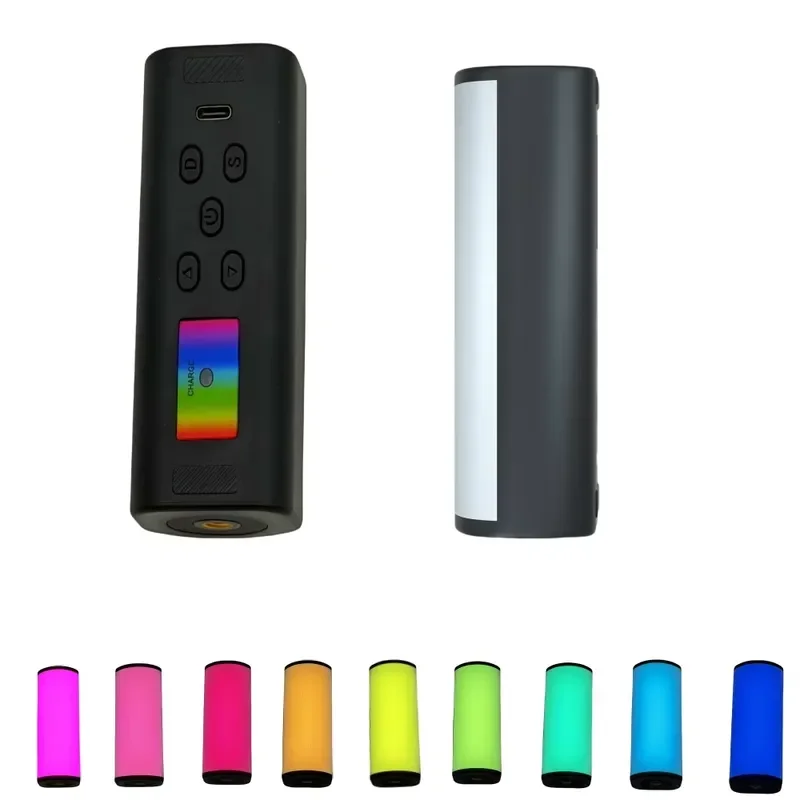 Portable LED Selfie Stick Light Waterproof Handheld Phone Photography Lamp Adjustable Color Temperature Video Recording Tool