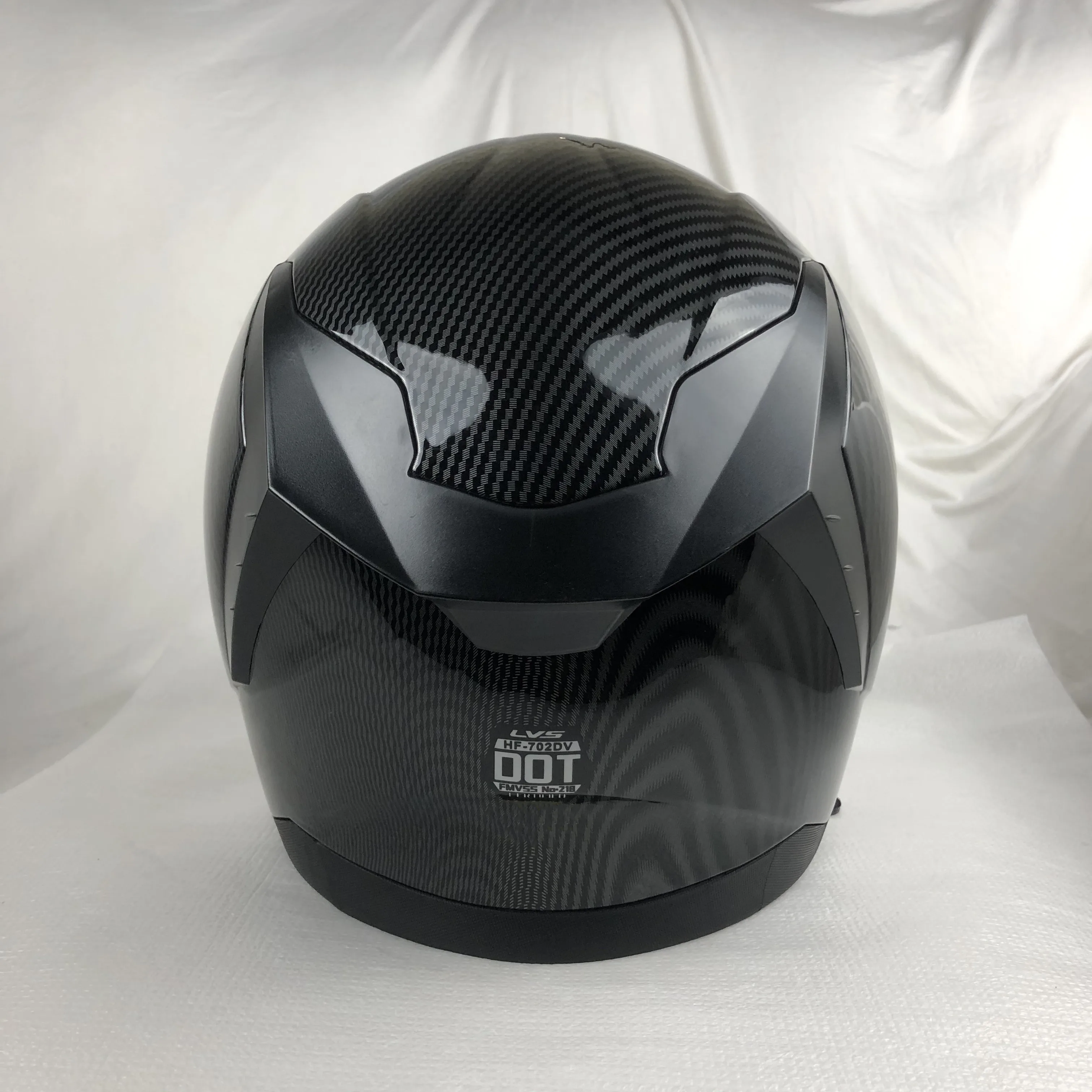 LVS 702 Carbon Fiber  looking  Full Face  Helmet with Double visor  for Motor bike Racing Street Motorcycle Casco with  DOT