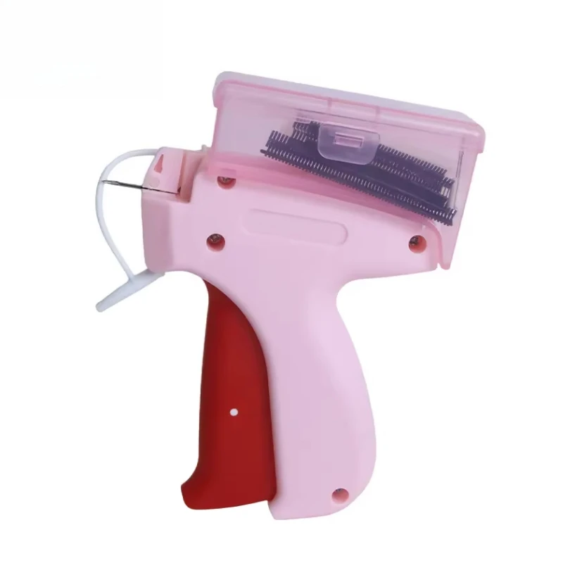 

Lightweight high standard fine label gun for garment labels and label pin guns