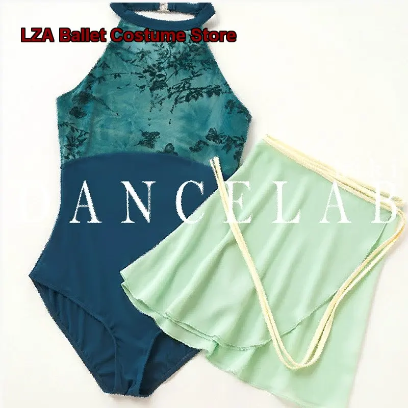 body-da-allenamento-da-donna-con-scollo-all'americana-in-rete-stampata-modello-gina-ink-bamboo-per-adulti