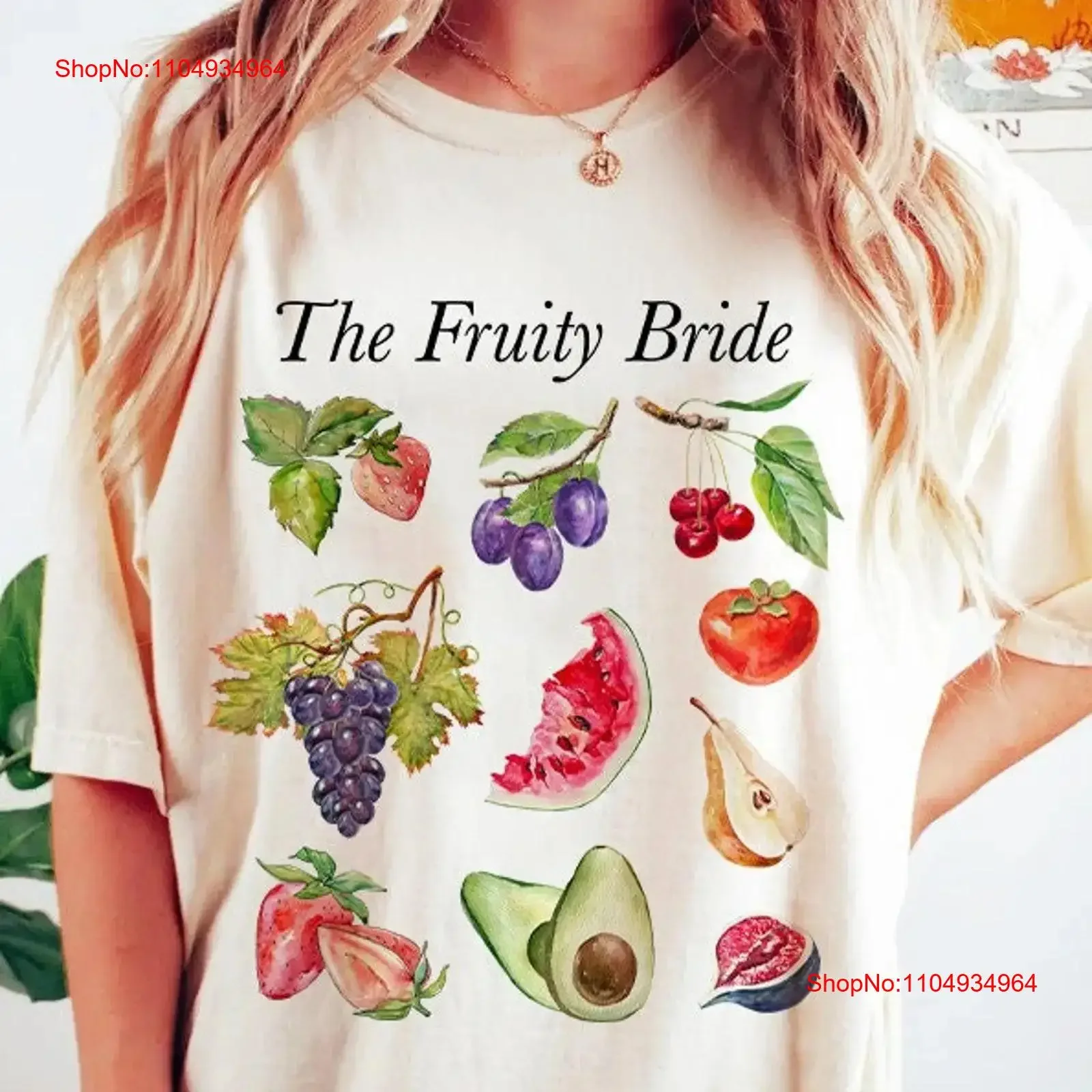 قميص عروس الفواكه مثليه العازبة كوتاجكور الزفاف وصيفات الشرف خمر غسلها الشارع الشهير لينة أنيقة أوم