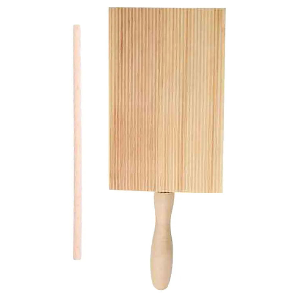1 مجموعة من صناع Gnocchi مقاومة للاهتراء لوح خشبي عصا لصنع العجين المعكرونة أدوات مطبخ طقم مجداف Gnocchi المنزلية