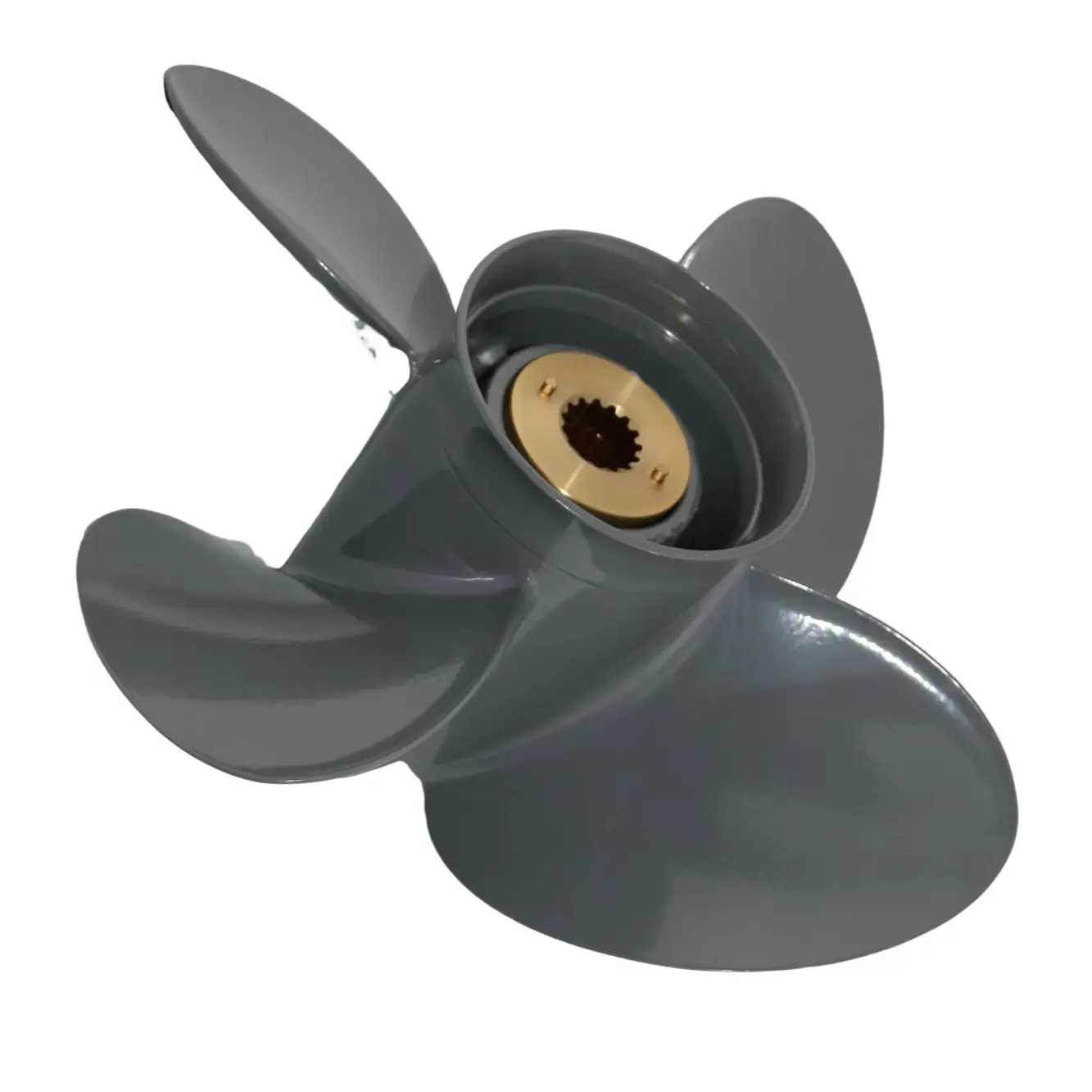 Captain 4 Blades Aluminum Propeller Fit Honda Outboard Engine BFP60A BF75 BF90 BF115A 15 Tooth RH Similar to SOLAS AMITA 4