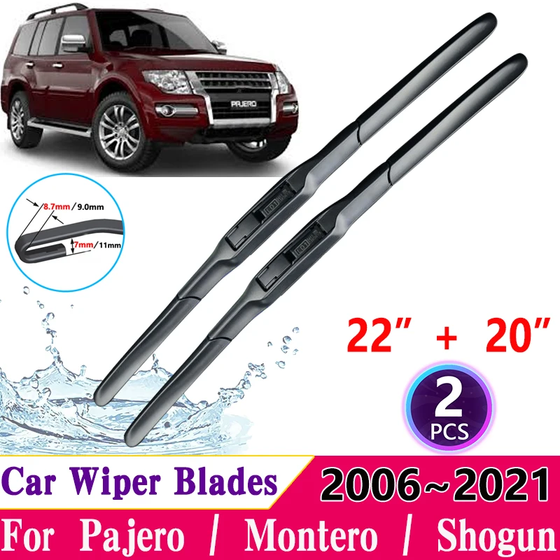 

for Mitsubishi Pajero V80 Accessories V87 V93 V97 2006~2021 MK4 Car Windscreen Wipers Blade Front Windscreen Cutte Accessories