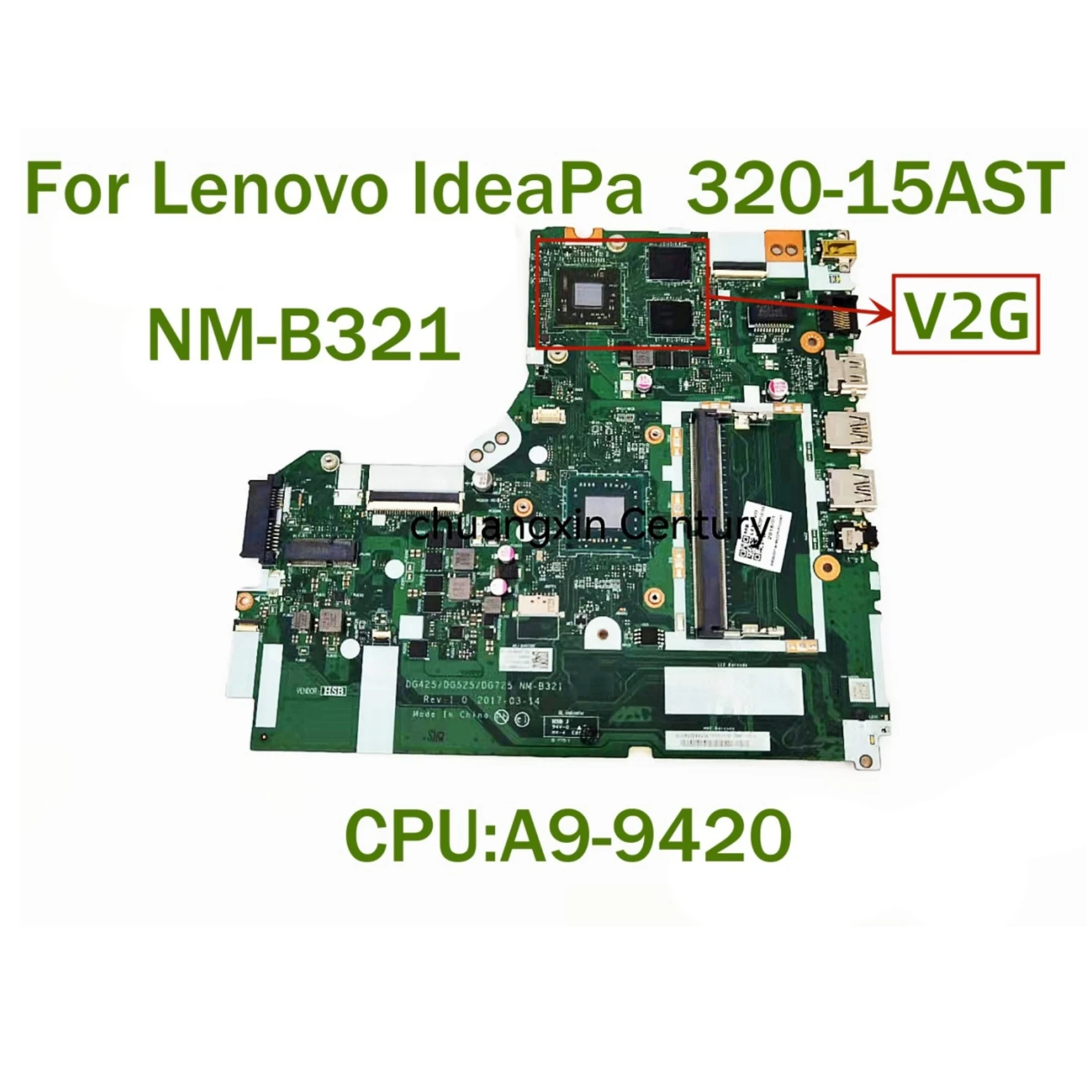 Integrated motherboard NM-B321 fully suitable for Lenovo IdeaPa notebook 320-14AST AMD CPU:E2 A4 A6 A9 100% test OK shipment