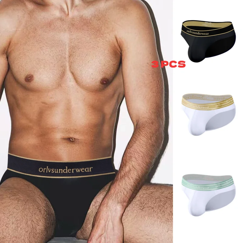 

Мужские бесшовные трусы ORLVS с дизайном по бокам, широкой эластичной лентой 5 см, отдельным поддерживающим элементом, комфортные, дышащие, шорты-трусы