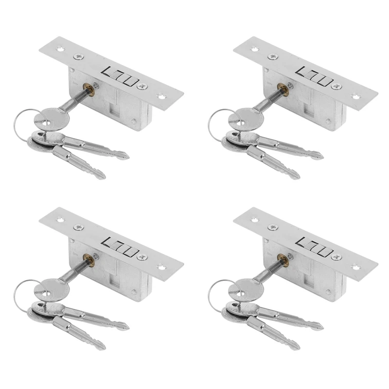 

FULL-4X Invisible/Door Lock, Sliding Door Hook Lock, Alloy Lock Body, Frame Glass Door, Sturdy, Durable, Door Hardware