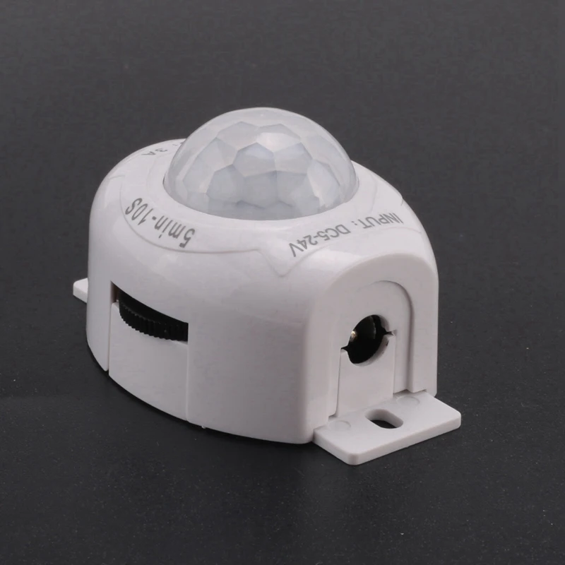 Imagem -04 - Detector de Sensor de Movimento Infravermelho Pir Interruptor Automático Ligado e Desligado do Temporizador Luz Led Lâmpada Corporal Branco dc 524v 6x