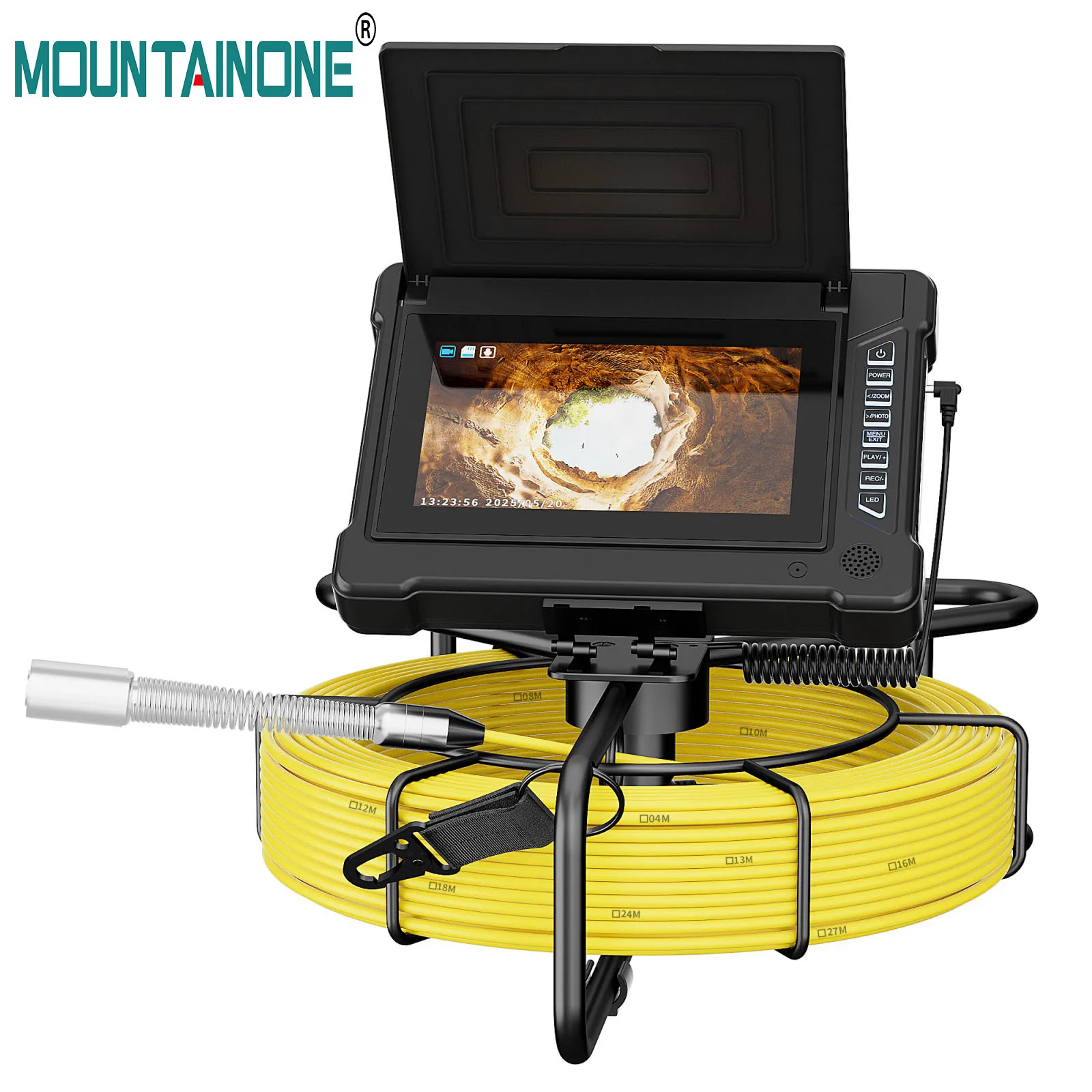

7" Sewer Pipe Camera Drain Sewer Pipeline Industrial Endoscope DVR Video Recording