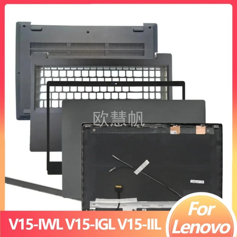 

M New For Lenovo V15-IWL V15-IGL V15-IIL Laptop LCD Back Cover/Front Bezel/Palmrest Upper Cover/Bottom Case/Hinge Cover