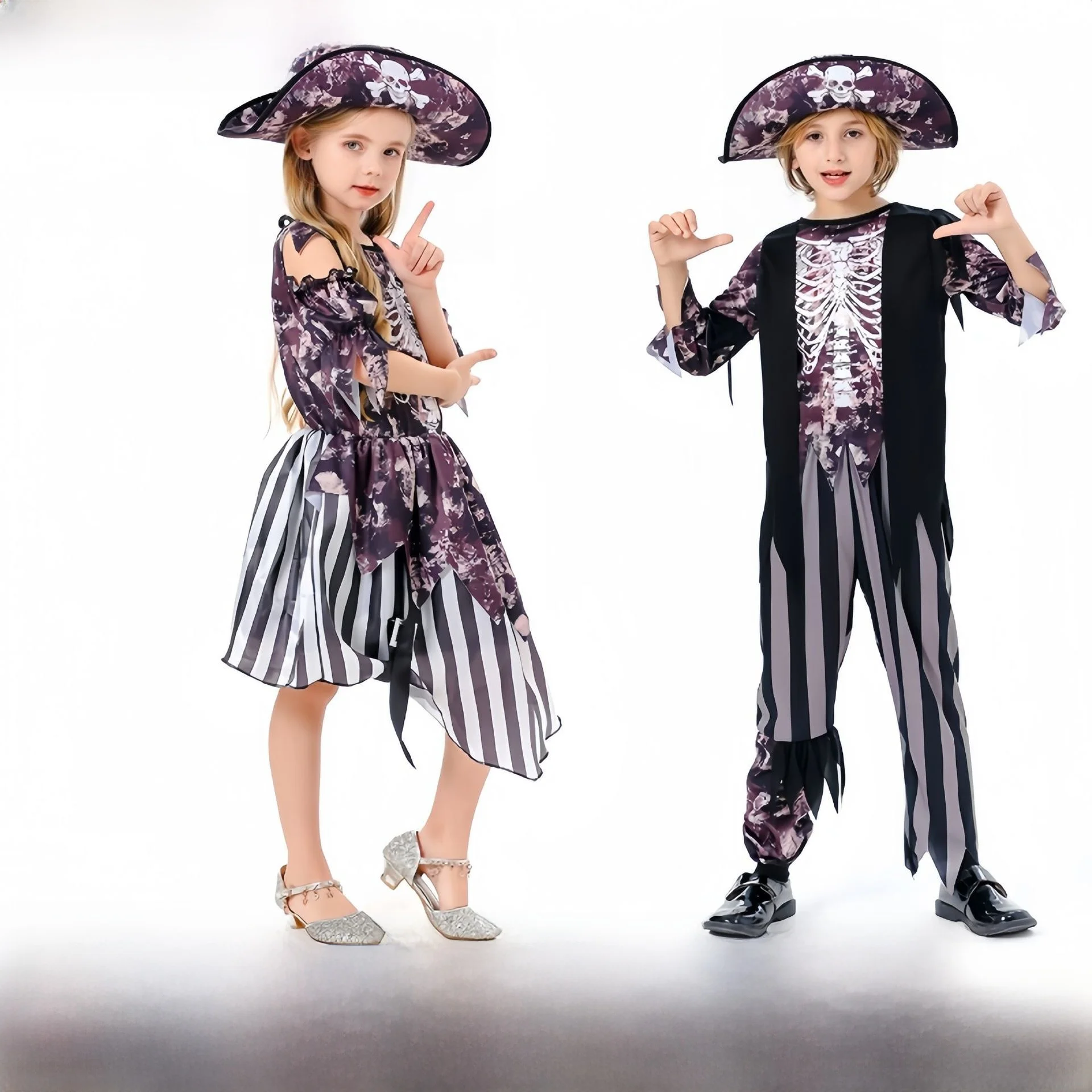 

Caribbean Pirate Children's Costume Halloween Role-playing Cosplay Clothing 17 Years Old below Spring 2024 Listing