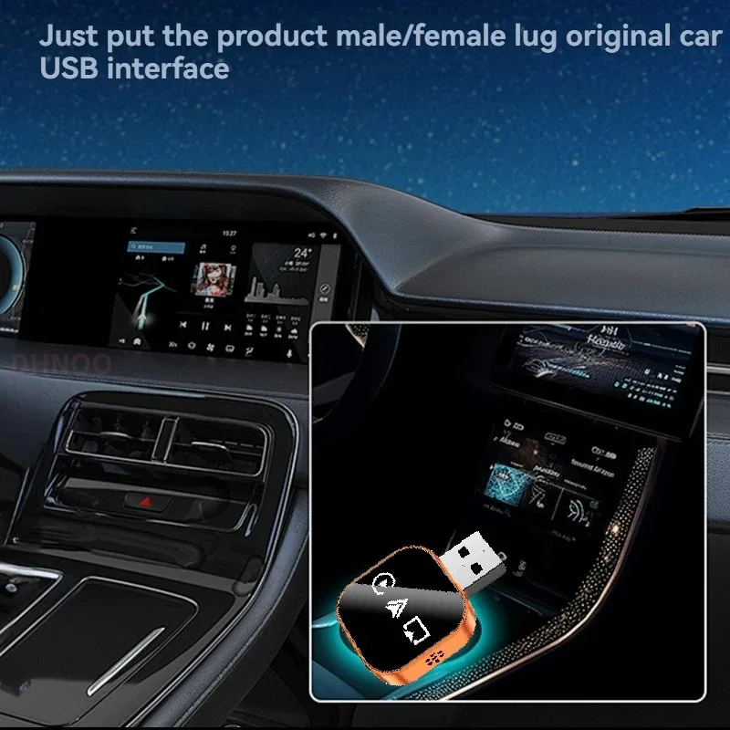 

Новый усовершенствованный беспроводной адаптер 3-в-1 для CarPlay и Mirror Link: мгновенное беспроводное подключение (из проводного в беспроводное) Plug & Play для iPhone/Android 2025