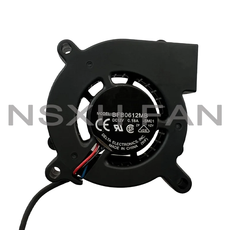 

Electronics BFB0612MB CN04 12V 0.18A 60x60x15mm 4-Wire Server Cooling Fan