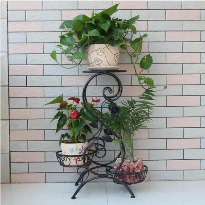 Huis Tuin Binnenplaats Ijzeren Bloemenframe Balkon Landing Groene Orchidee Plant Bloemen Verschillende De Woonkamer Display Bonsai Frame