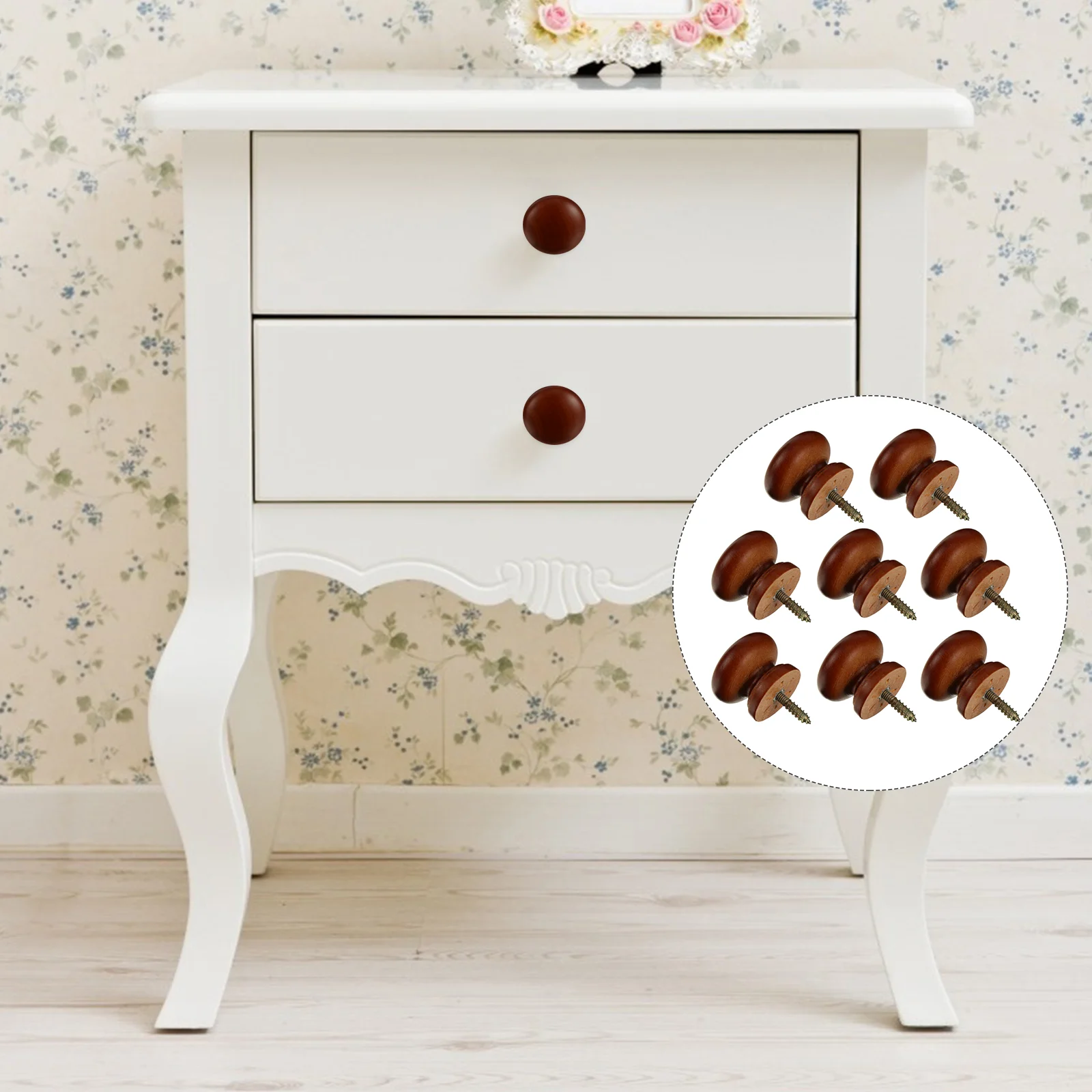 8 pcs szekrény Port knobs tömör faipari nyelű dressers számára doors évjárat Kék szín Ajtóbehúzó fogantyú