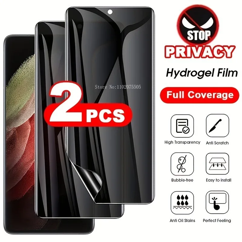 

2Pcs Soft Hydrogel Screen Protector Film for Samsung S24 S23 Ultra S22 S21 S20 Plus FE S9 S8 S10 Plus Note 10 20 film not glass