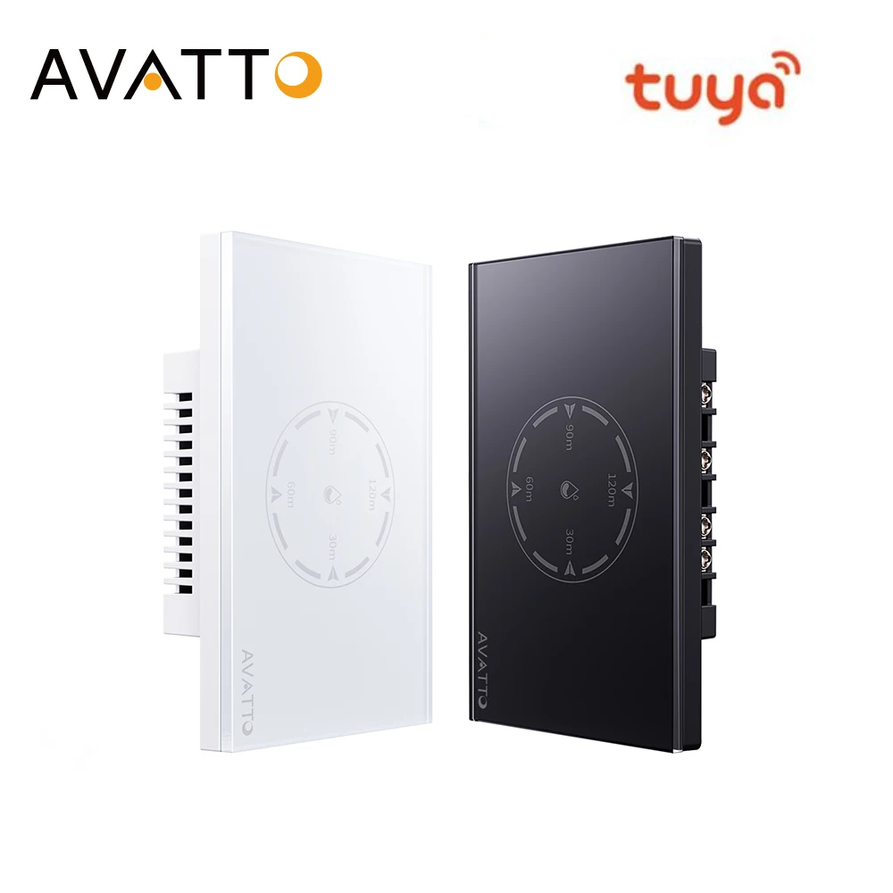 AVATTO Tuya WiFi Smart Water Heater Boiler Switch 20A Touch Switch with Power Monitor Timer Control Work for Alexa Google Home