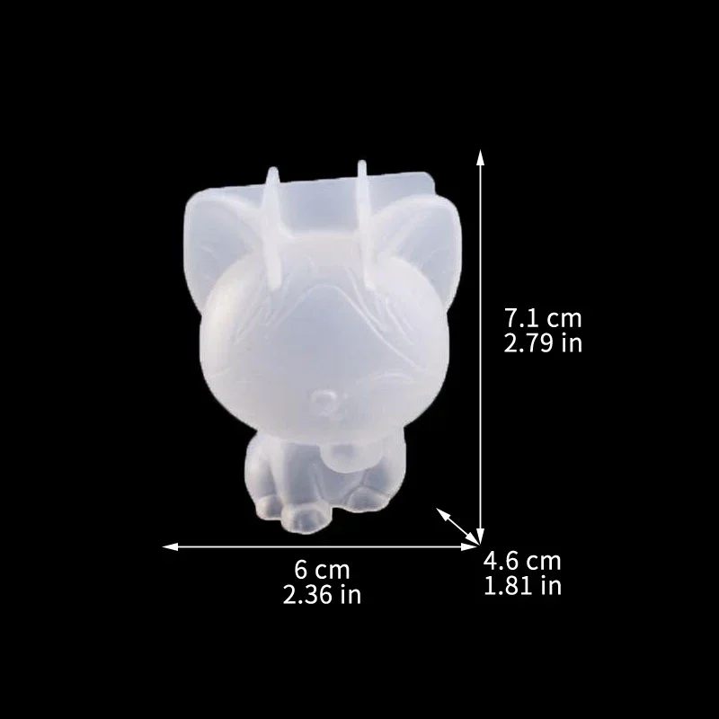 3d geométrico silicone unicórnio gato veado urso molde sabão vela fazer argila gesso resina artesanato molde decoração do bolo ferramenta de cozimento