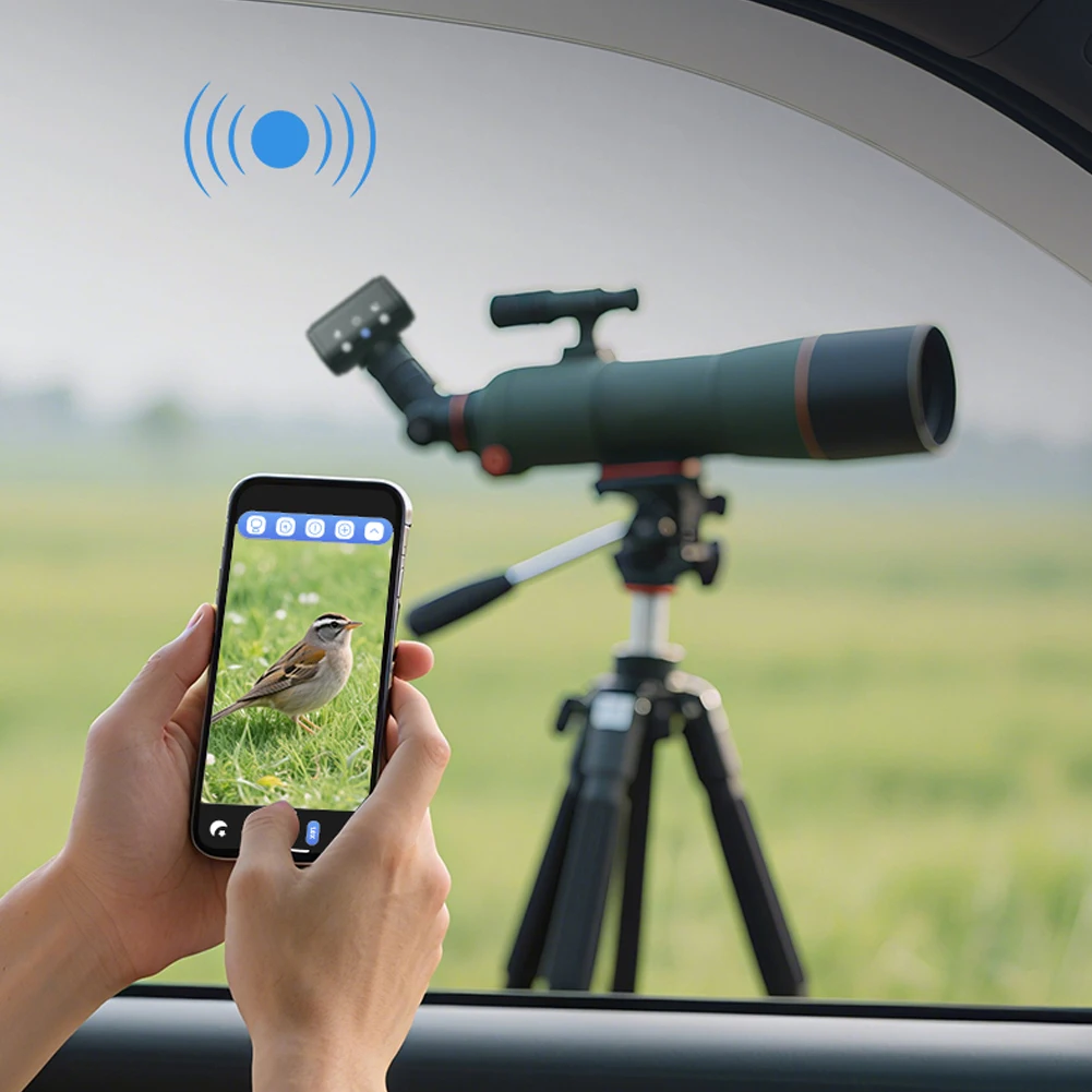 WiFi Telescope Camera Eyepiece Camera Recording Via App Microscope Eyepiece Astronomical Telescope and Microscope Accessories