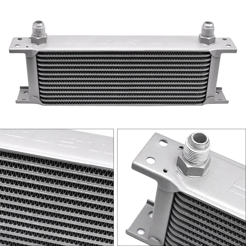 SK CUSTOM Universal 13 Row Engine Oil Cooling Radiator Kit Thermostat Oil Cooler Kit